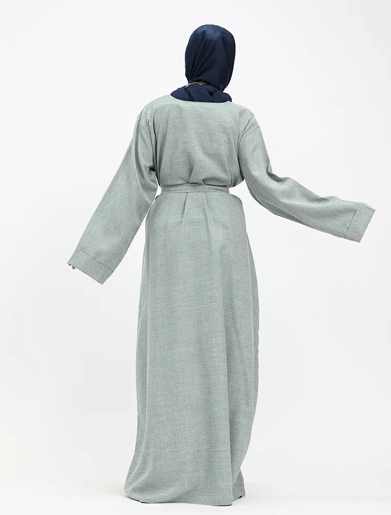 Sage Linen Abaya